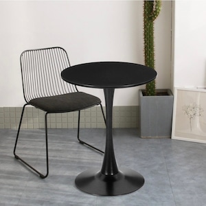 【NEW COLOR】black round table 2size / ラウンド サークル テーブル ブラック カフェ チューリップ 机 韓国 北欧 インテリア 雑貨