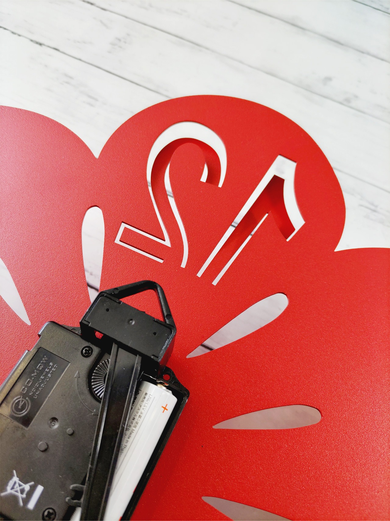 Arti e Mestieri FIORELLINO 掛け時計 壁掛け時計 輸入インテリア イタリア 花 植物 蝶 パピヨン 11001-71