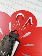 Arti e Mestieri FIORELLINO 掛け時計 壁掛け時計 輸入インテリア イタリア 花 植物 蝶 パピヨン 11001-71