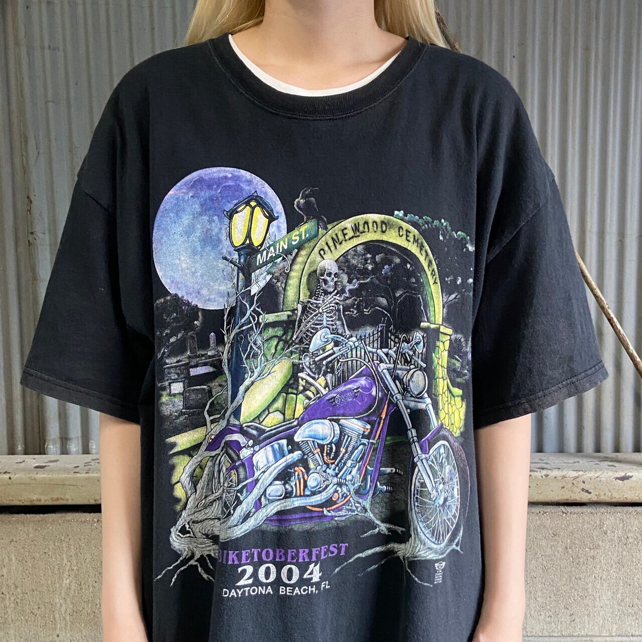 Vintage  90's   スカルバイクビックTシャツ