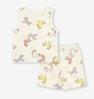 [Mellisse] Sleeveless top Jacquard Undergarment (Mini Unicorn) / [멜리스] 민소매자가드내의(미니유니콘)