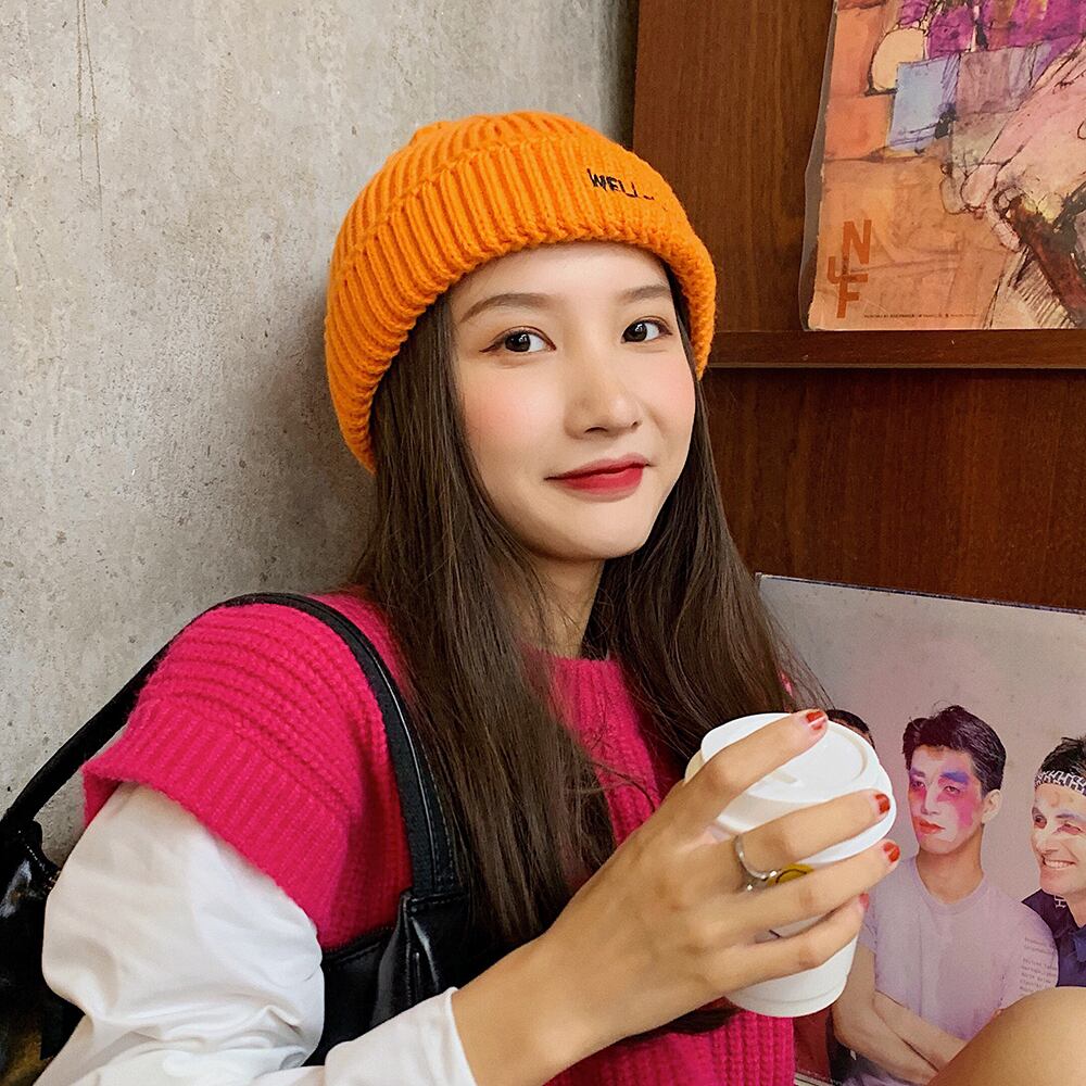 オータムウィンターウールニット 帽子 秋物 冬物 ブラック・アイド・ピーズ14130135172