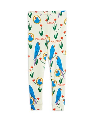 【24AW pre】 minirodini　( ミニロディーニ ) Parrots aop leggings レギンス　鳥