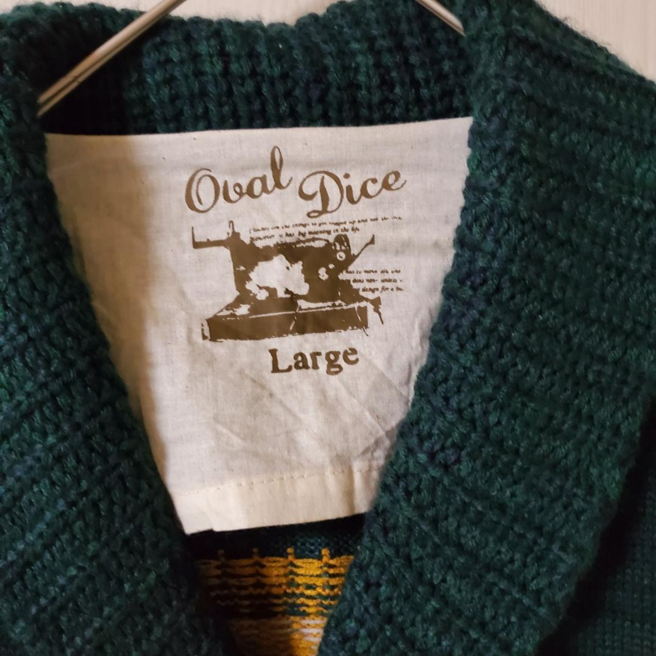 【USED】メンズ　カーディガン　春コーデ　Lサイズ