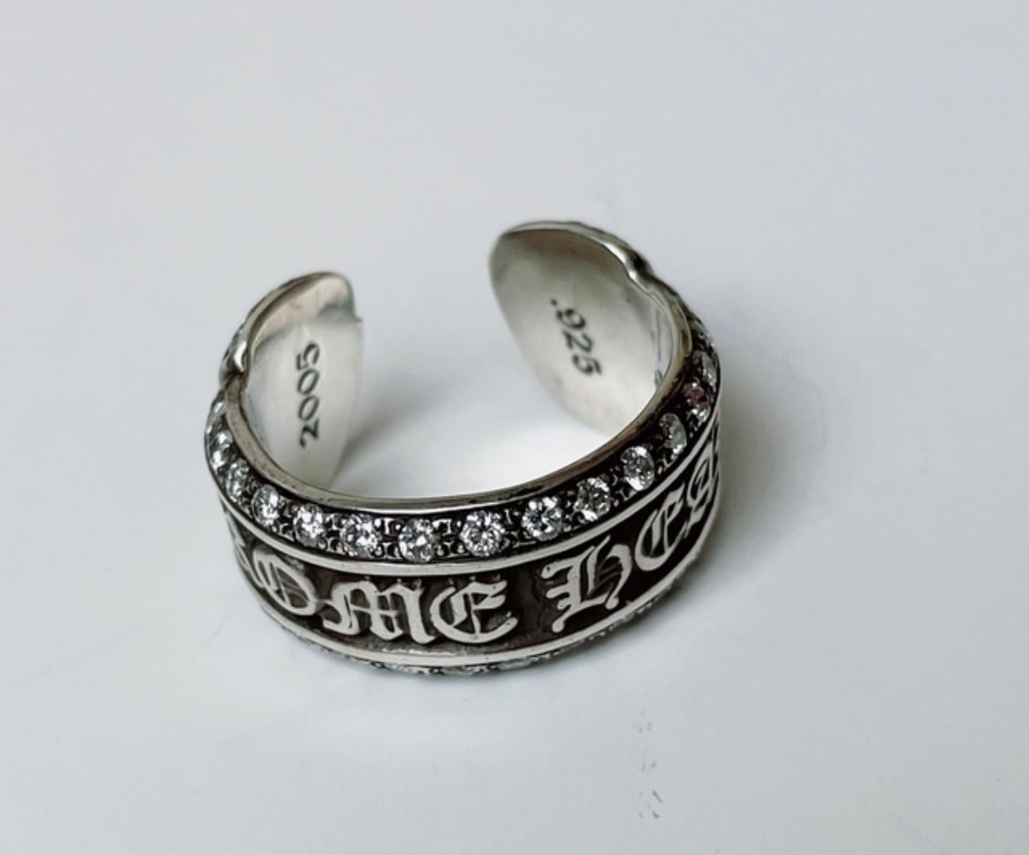 CHROME HEARTS クロムハーツ ダイヤ シルバーリング 指輪 CHROME HEARTS クロムハーツ ダイヤ シルバーリング 指輪
