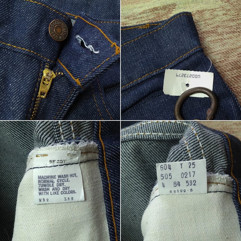 80s Levi's 505-0217 Denim Jeans （表記W32L32） DEAD-STOCK　リーバイス　デニム　ジーンズ　デッドストック
