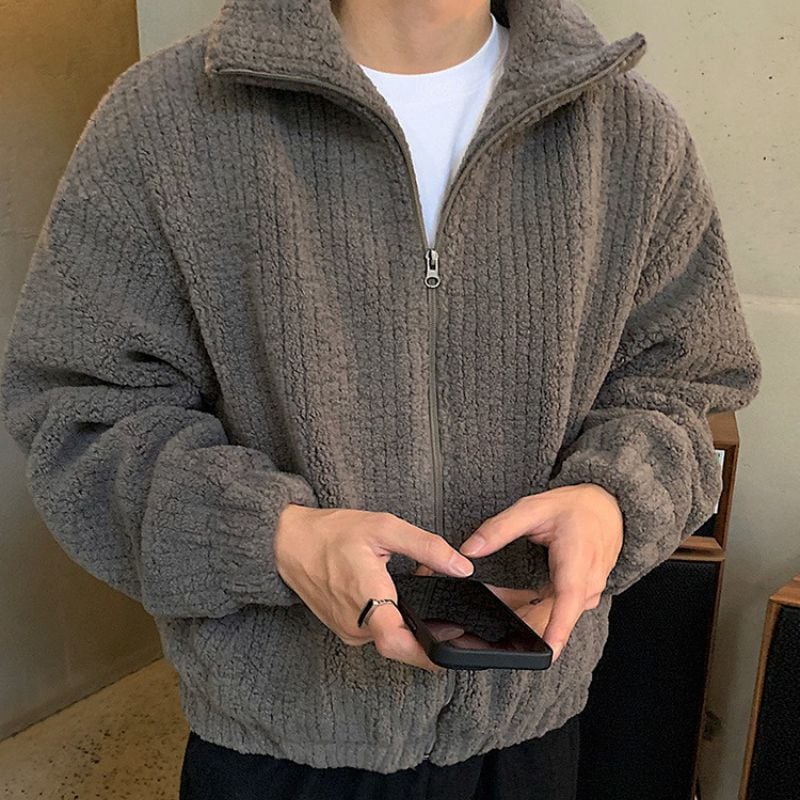 フロントジッパーリブジャケット C10615