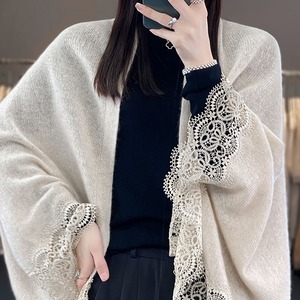 レースニットカーディガン 4color W00981