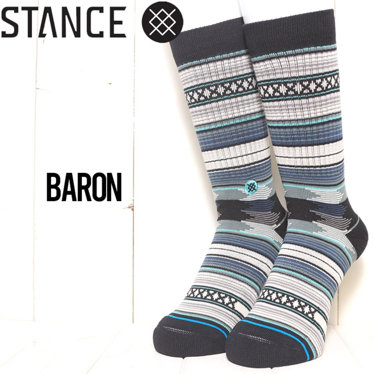 Buaron Socks ソックス 靴下 STANCE スタンス BARON SOCKS A556C21BAR | LUG Lowrs -ラグロワーズ-