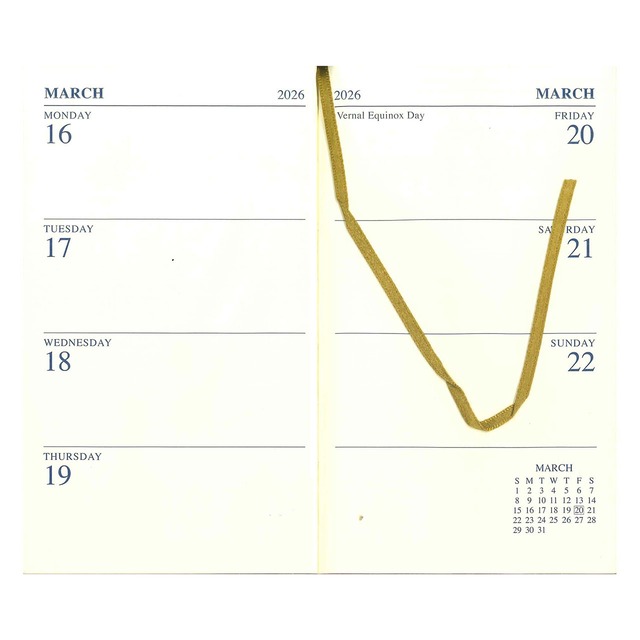 2026 DIARY　ミントデザインズ SPACE SHIP CLUB GRAPH / 水色