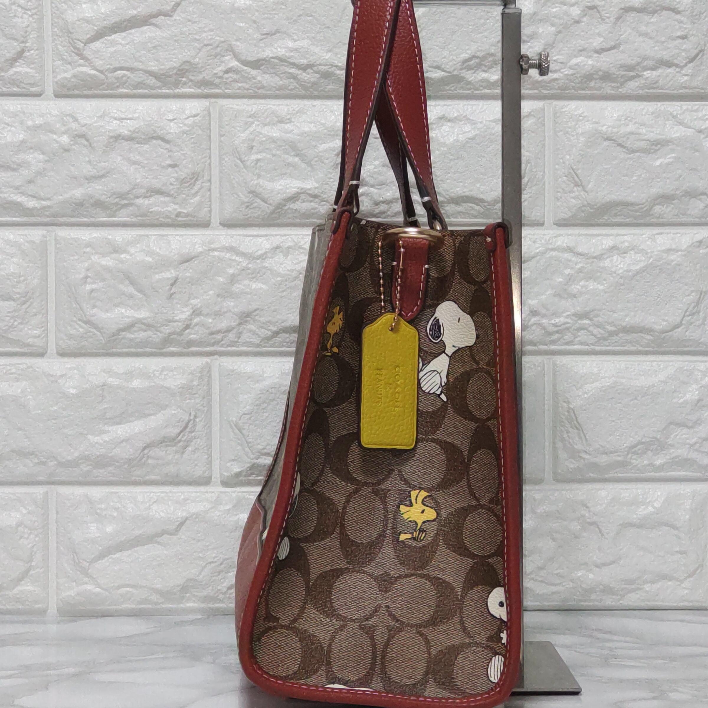 COACH コーチ スヌーピー トートバッグ デンプシー キャリーオール 