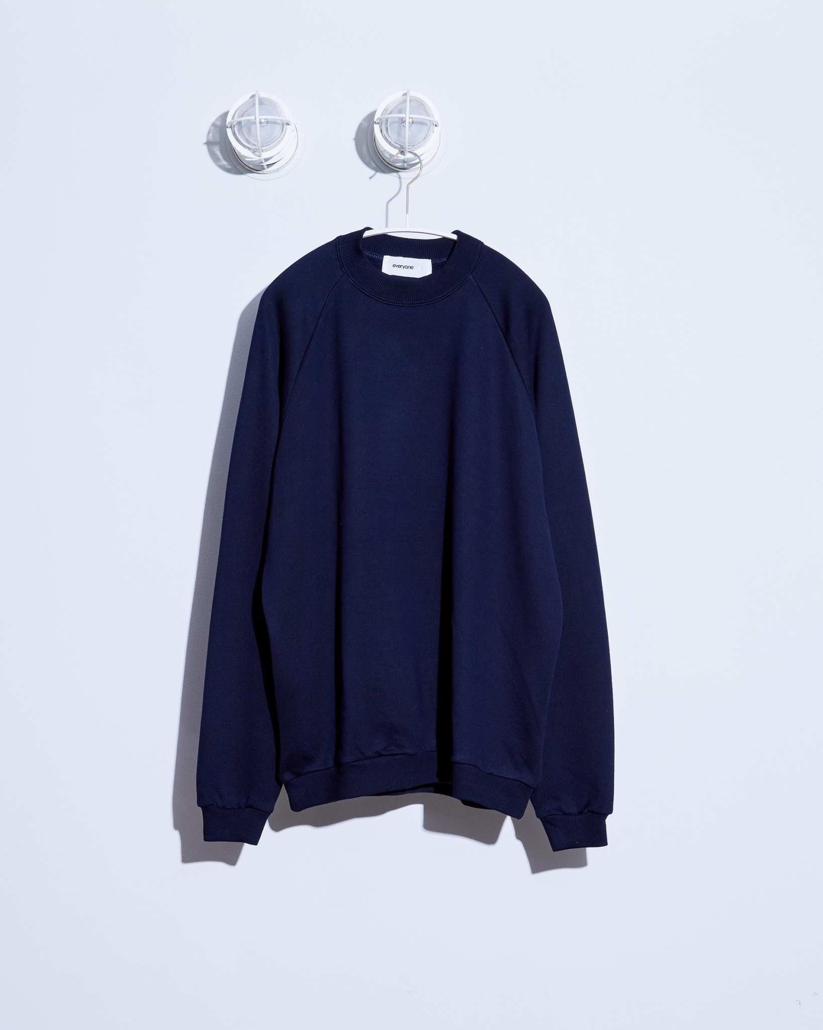 everyone cotton crew neck sweatshirt (NAVY) | everyone