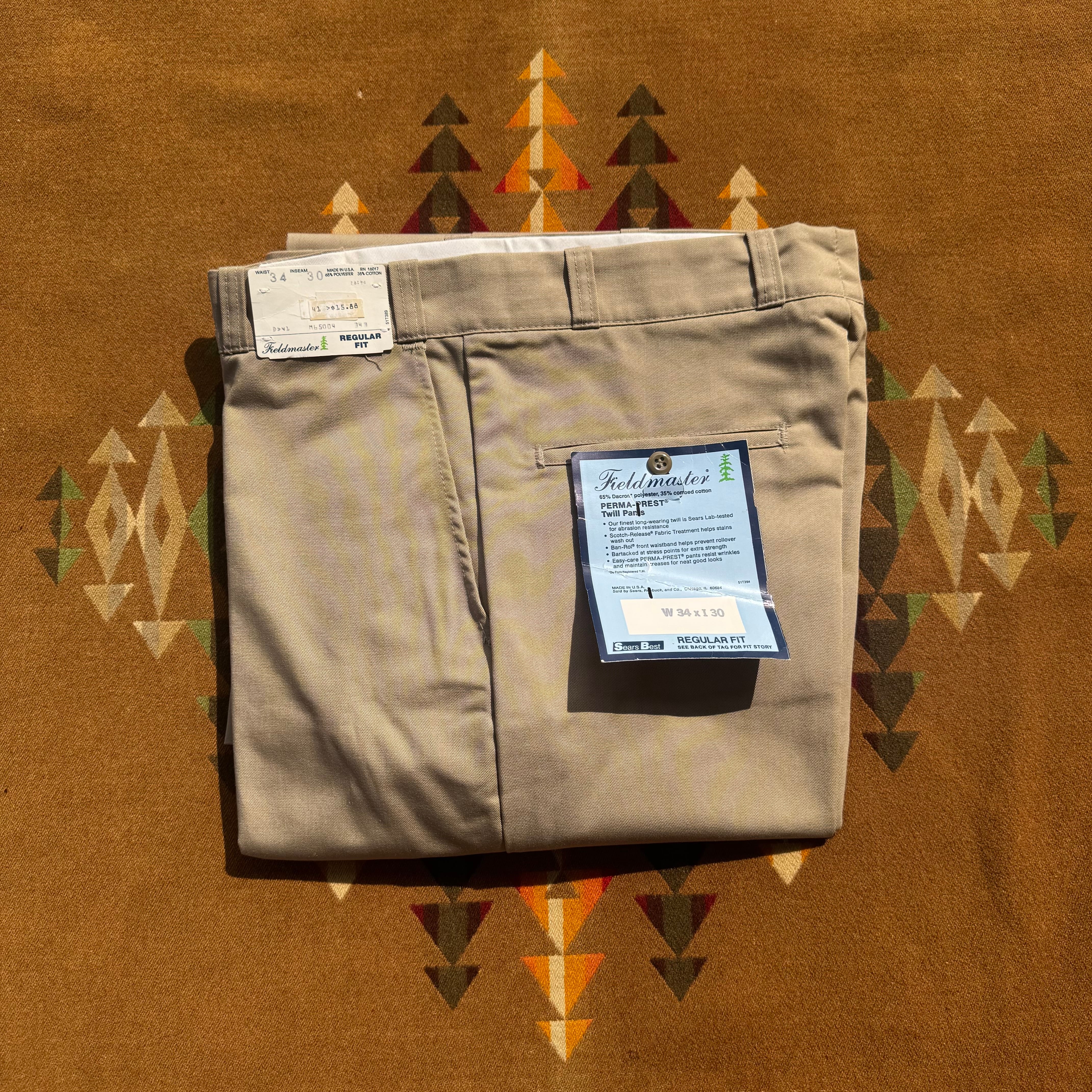 Circa 90's Deadstock Sears "Fieldmaster" Work pants/W34