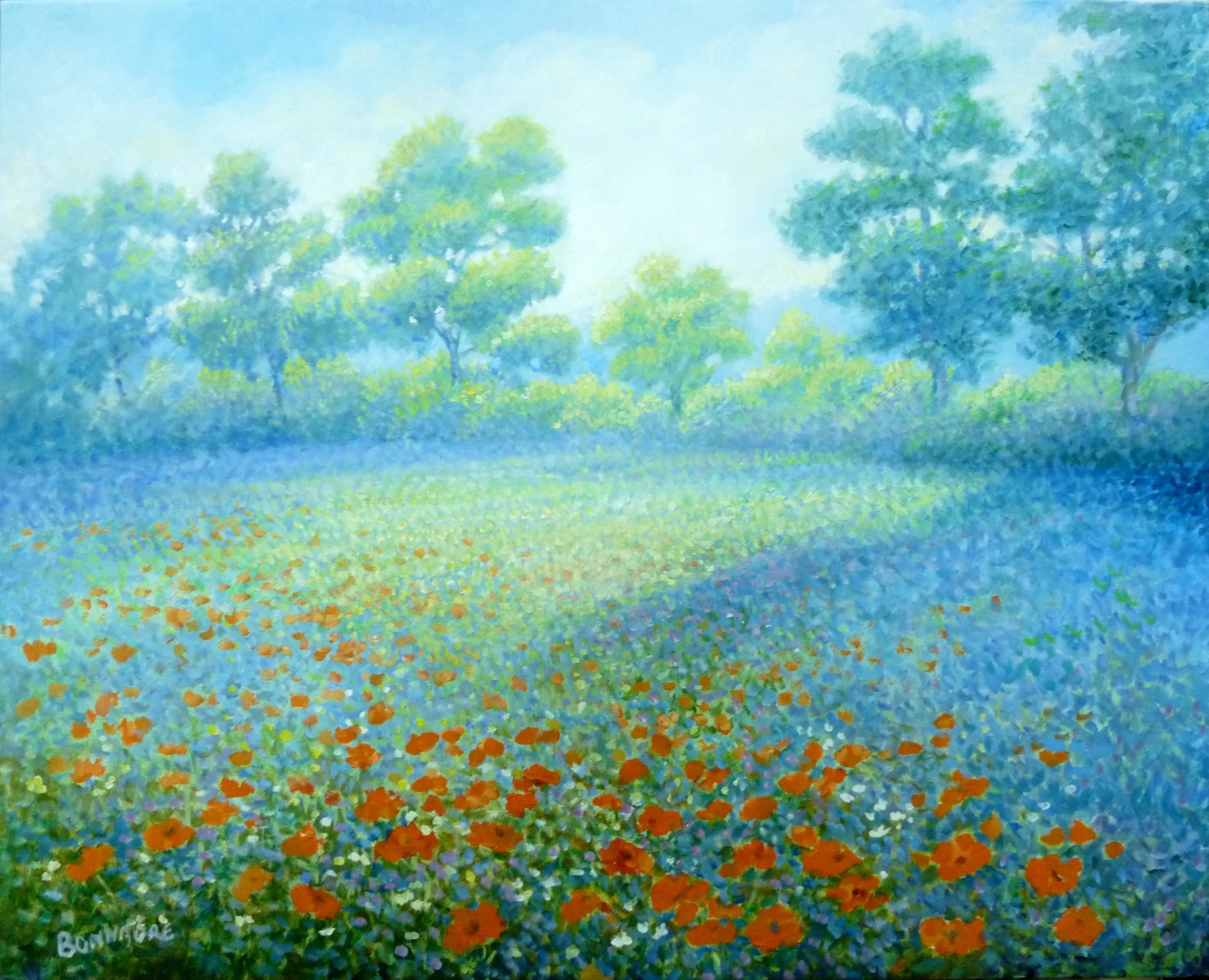 ひなげし畑 | Gallery Enatsu 江夏画廊 | ハートウォーミングな絵画と
