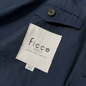 FICCE フィッチェ ヨシユキコニシ ロング ステンカラーコート M /ネイビー/ドン小西