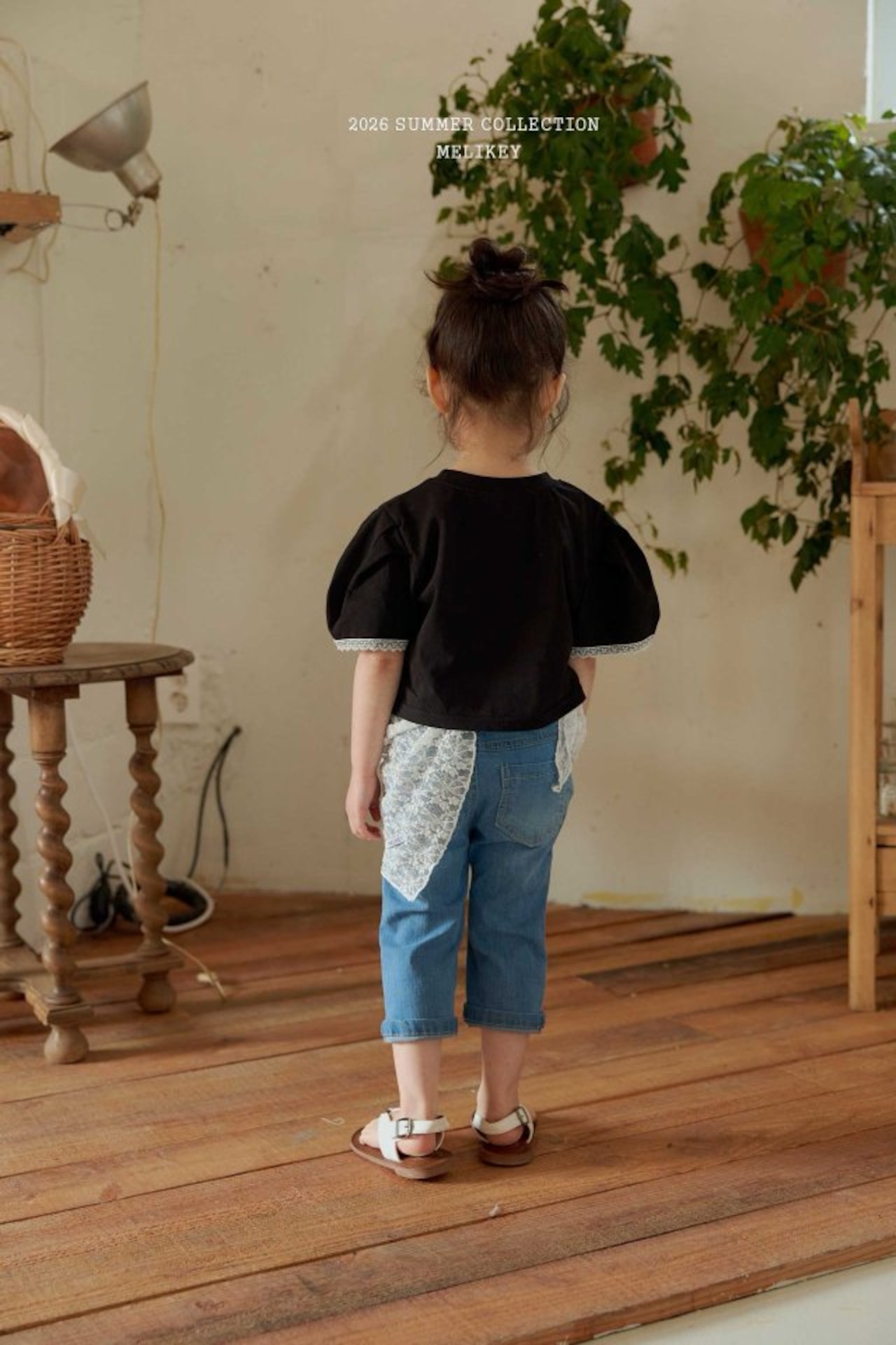 [MELIKEY] Capri Denim Pants / [미라이키] 카프리데님팬츠