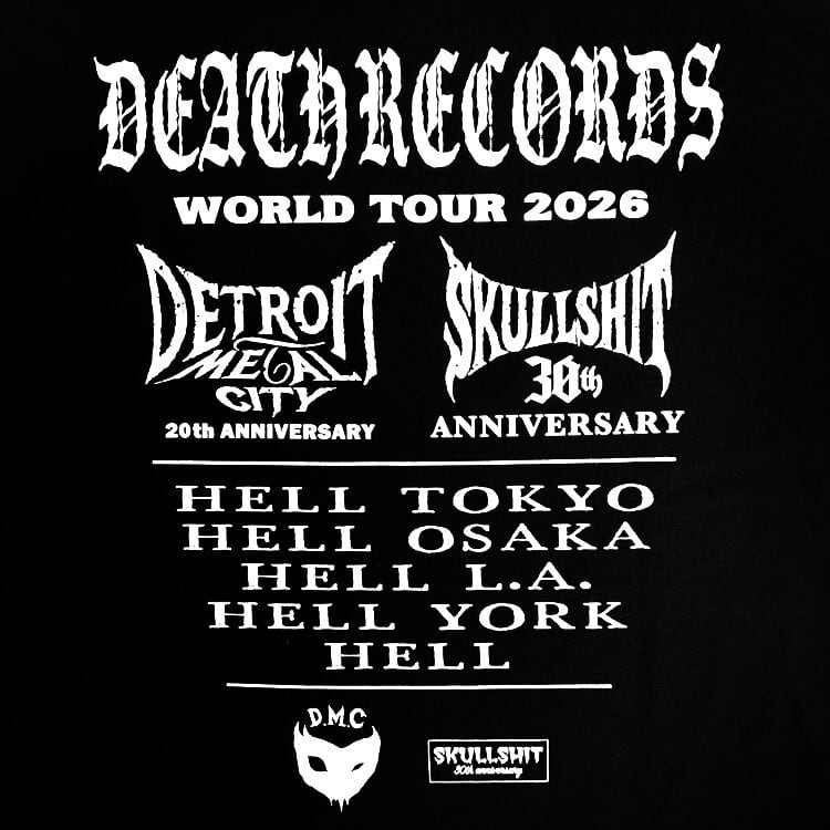 SKULLSHIT × デトロイト・メタル・シティ コラボレーション Tee