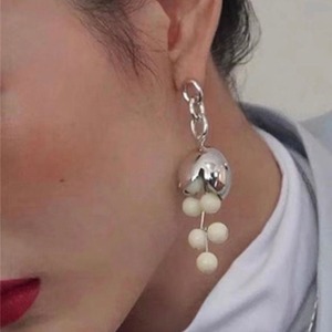 スズランセラミックビーズピアス 40841