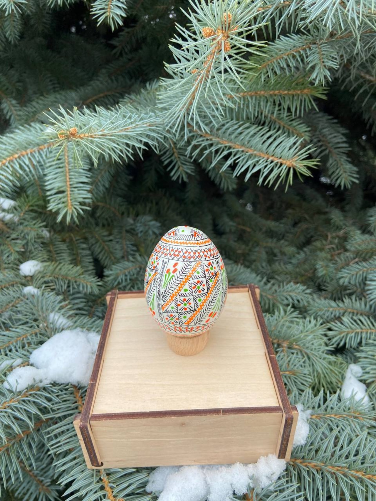 装飾用プィサンカ（イースターエッグ）with stand　コロミヤ博物館モデル - 3
