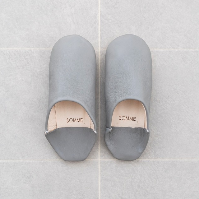 【OUTLET】SOMME / MODÈ バブーシュ "グレー”