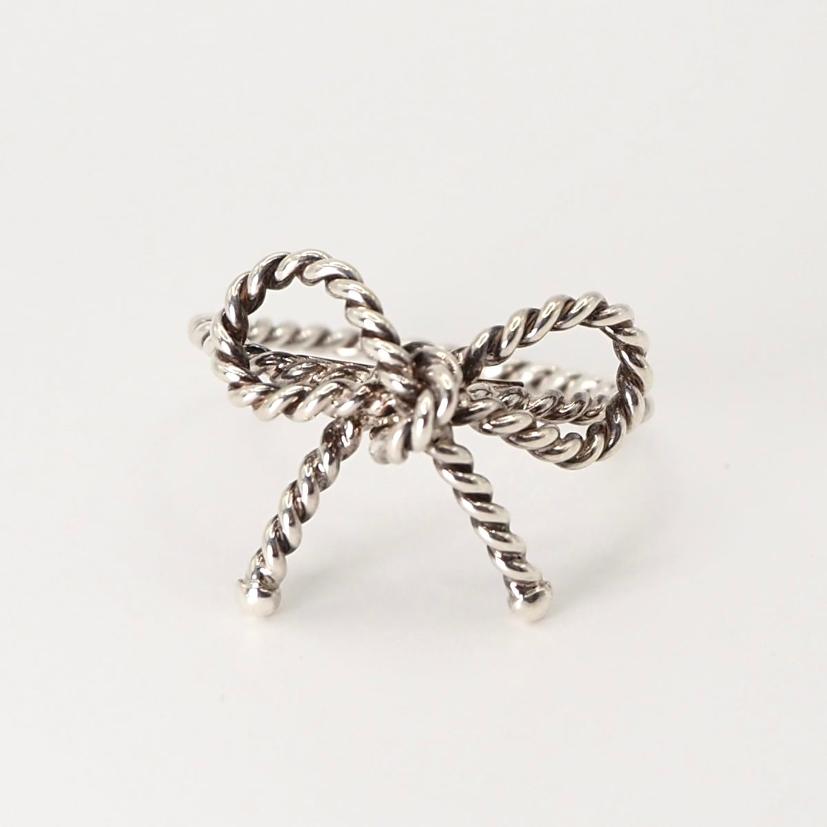 Tiffany&Co. 約11号 ツイスト リボン リング シルバー925 ティファニー
