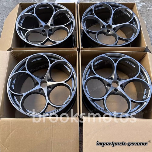 アルファロメオジュリア 20インチ ドラックサテンガンメタル鍛造ホイール 20x8 20x9 LI-1262