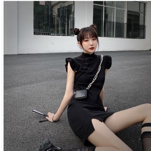 レディース ワンピース 春夏 チャイナドレス ワンピース ミニ マイクロ