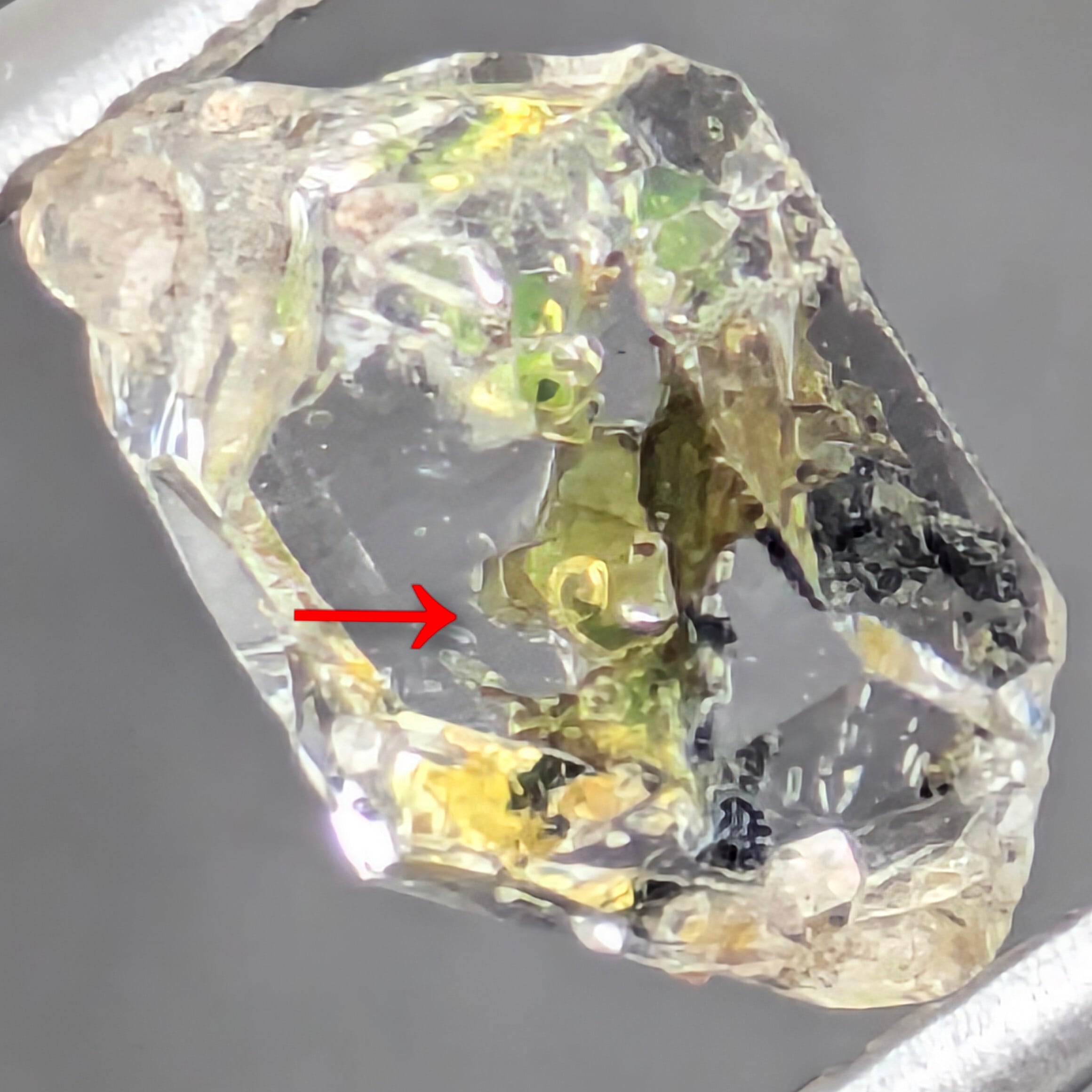 オイルインクォーツ原石 パキスタン産 【1.12ct】 PRO208983 | Gem's