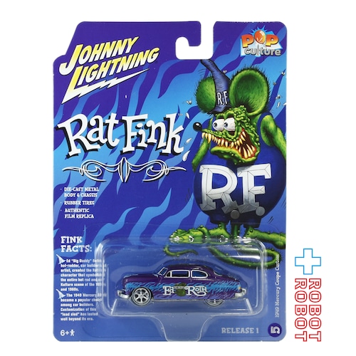 ジョニーライトニング ポップカルチャー ラットフィンク 1949 マーキュリー・クーペ・カスタム ミニカー 未開封
