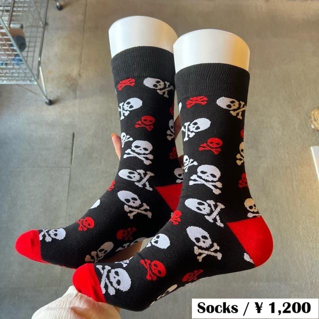 TOPANGA SOCKS Men's　SKULL　靴下　メンズソックス　スカル　ドクロ　足元ファッション　プチギフト
