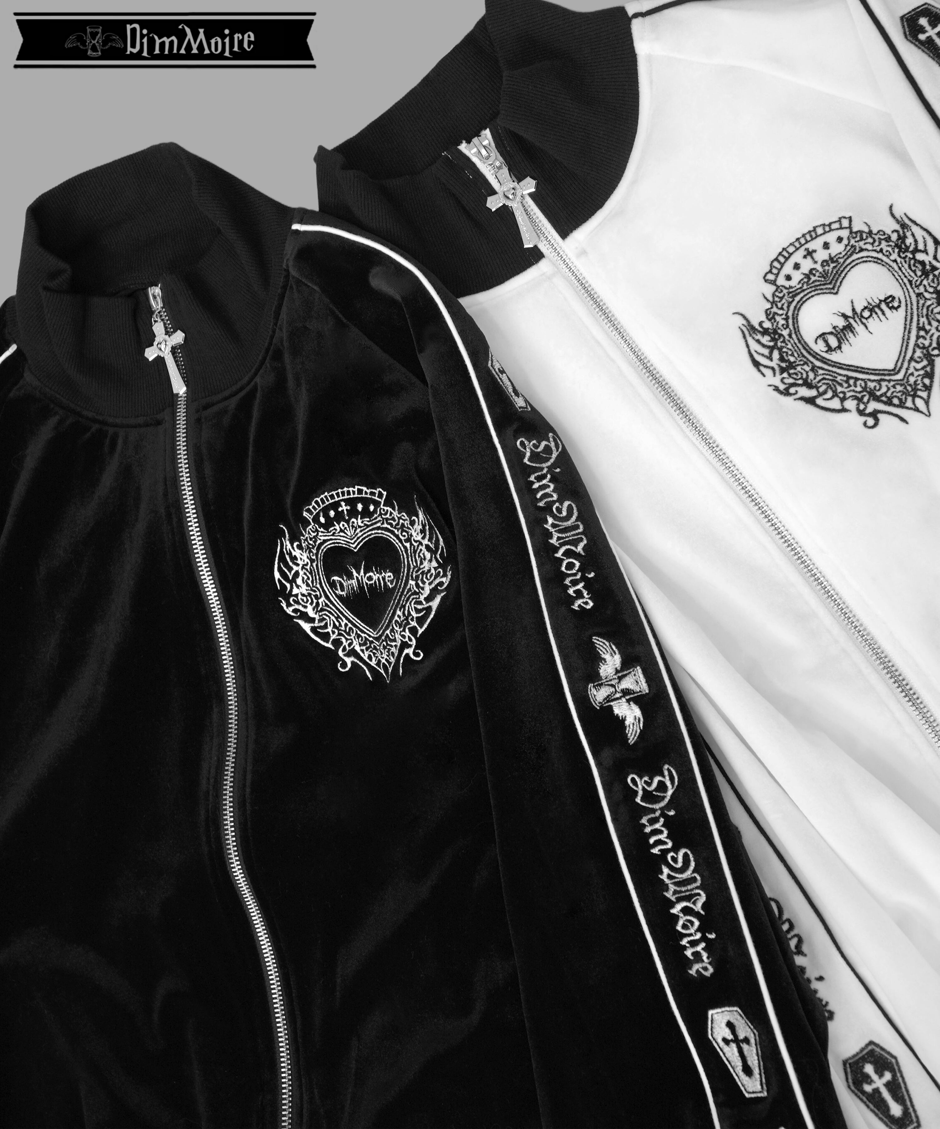 ベロアジャージトップス【Black】 | DimMoire 