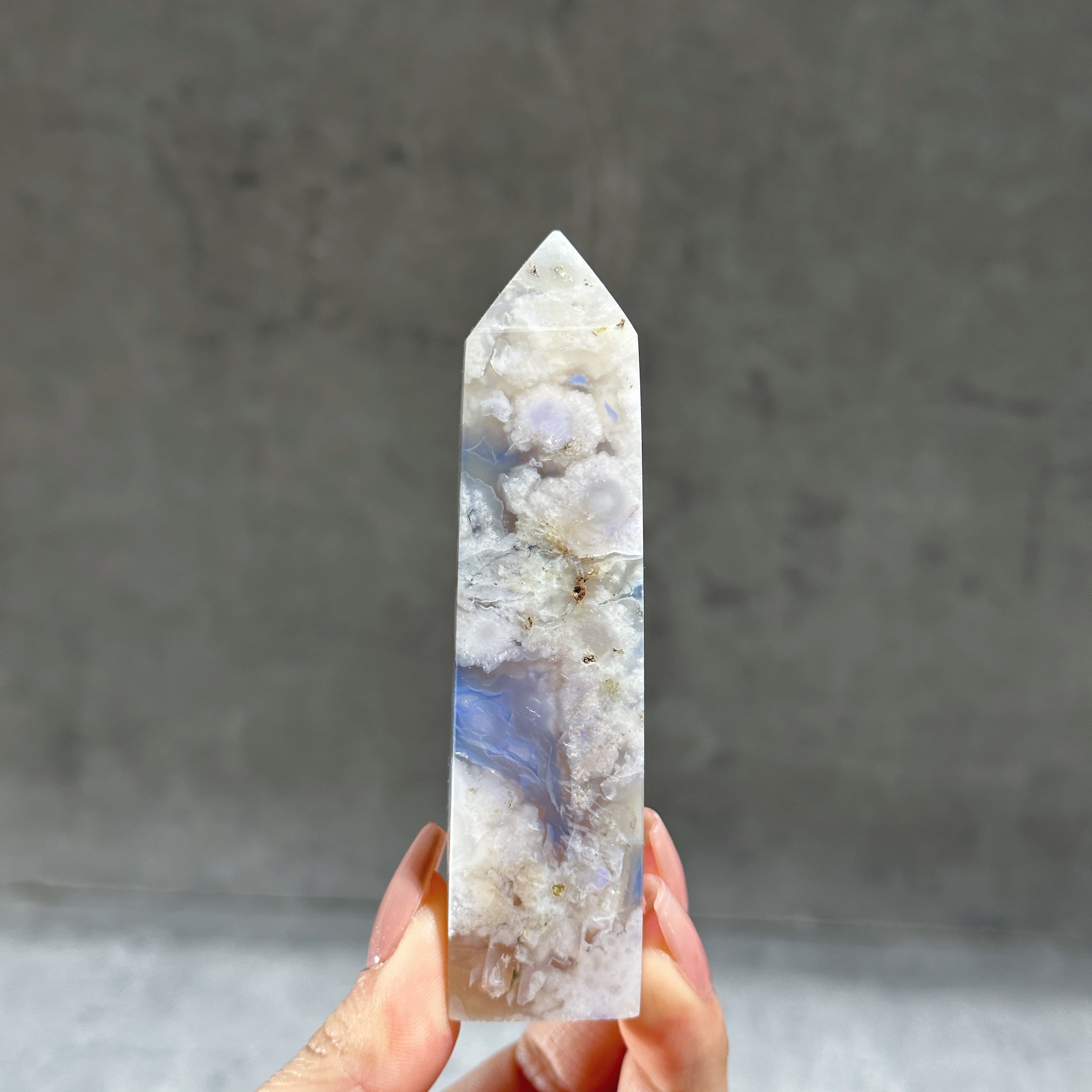 ブルーフラワーアゲート タワー型 03◇Blue Flower agate◇天然石