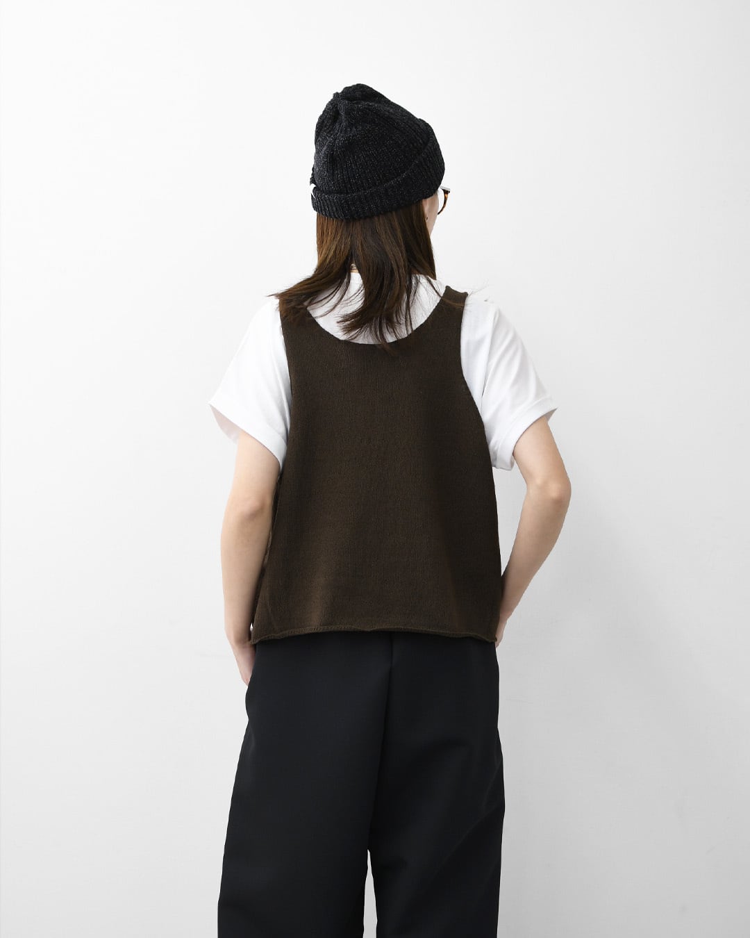 mizuiro ind [ミズイロ インド] U neck short vest [2-220043] Uネック