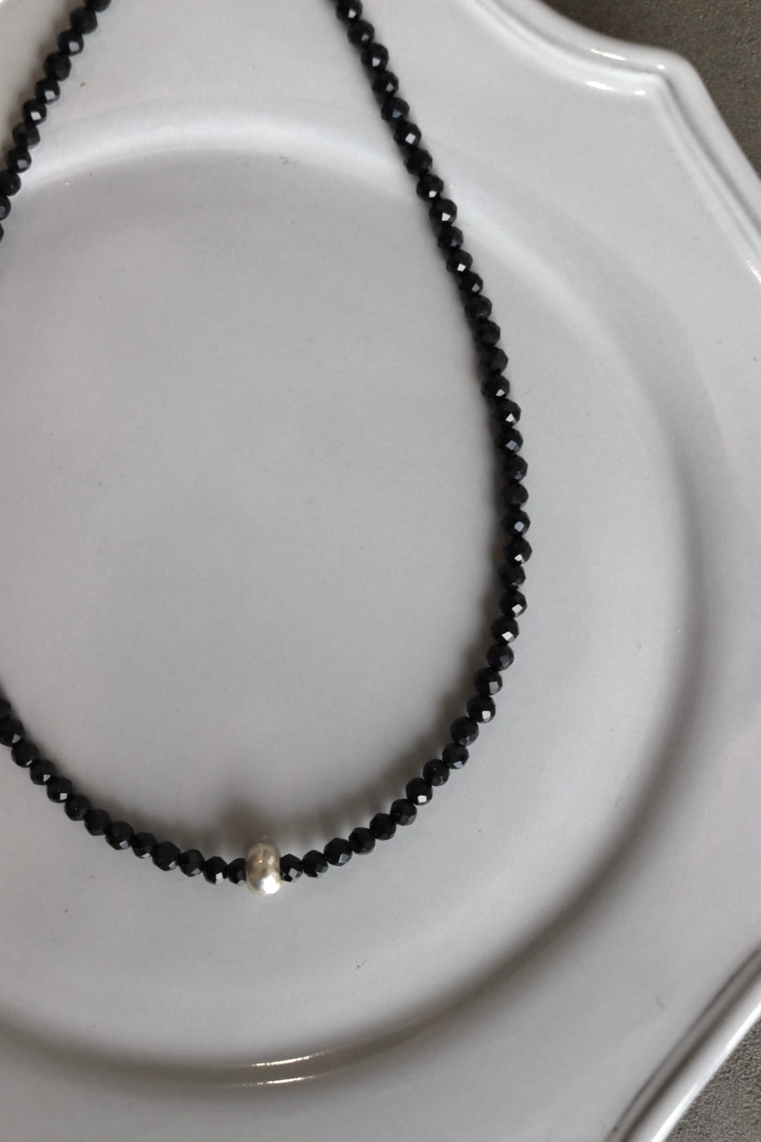 onyx × Karen silver choker