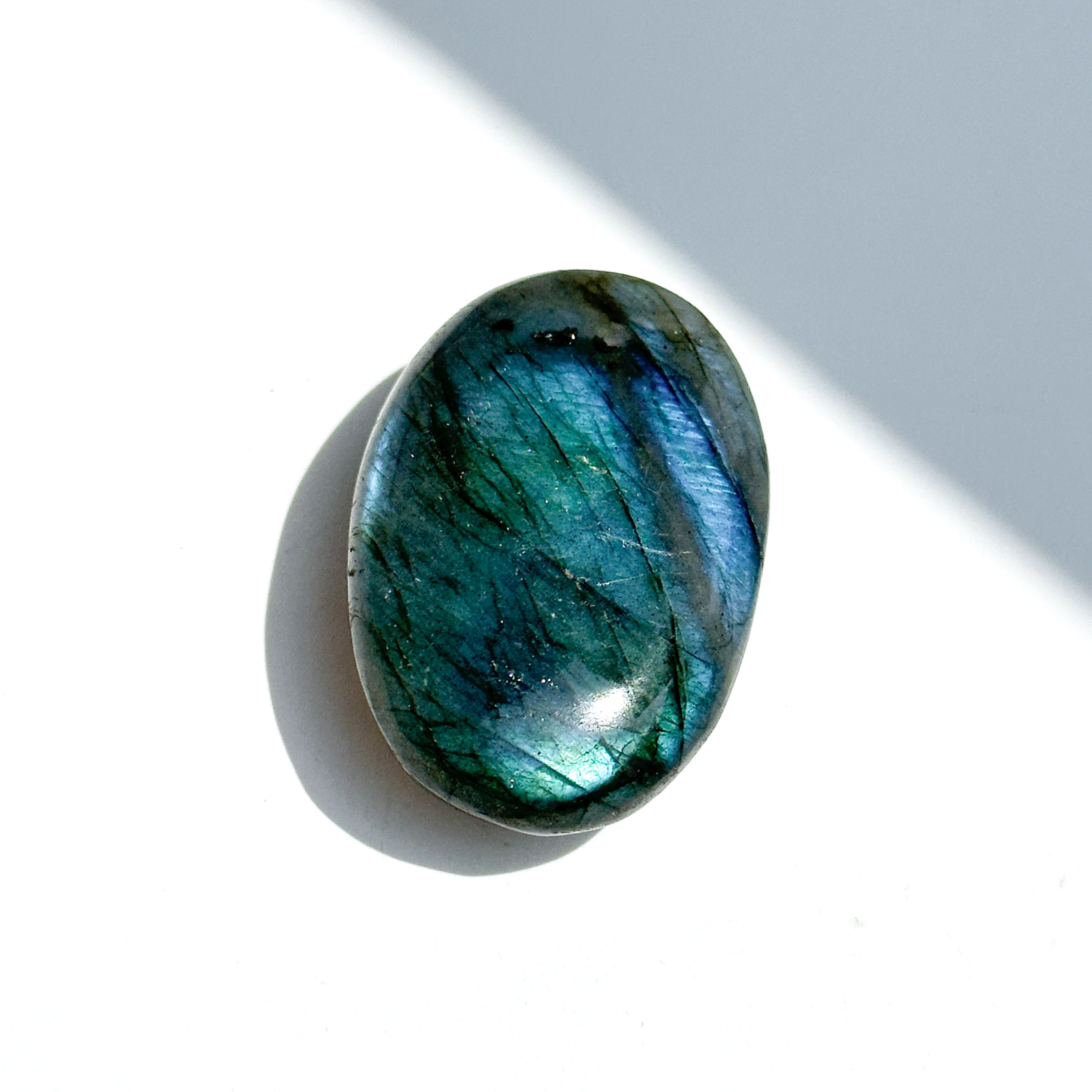 ラブラドライト パームストーン 21◇ Labradorite ◇天然石・鉱物
