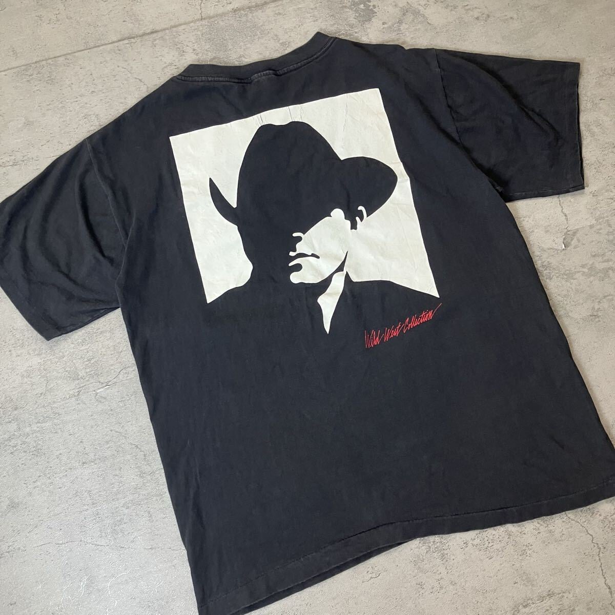 L相当】90s USA製 Marlboro Wild West Collection ポケットTシャツ