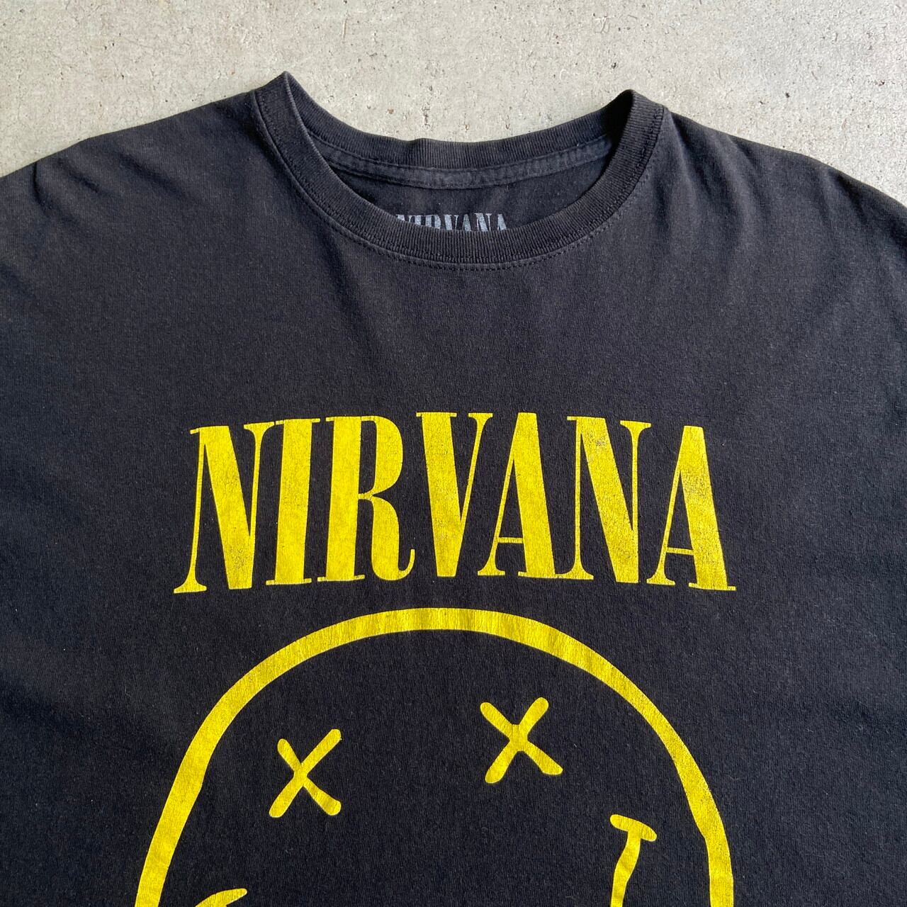 NIRVANA ニルヴァーナ スマイル バンドTシャツ プリントTシャツ メンズ