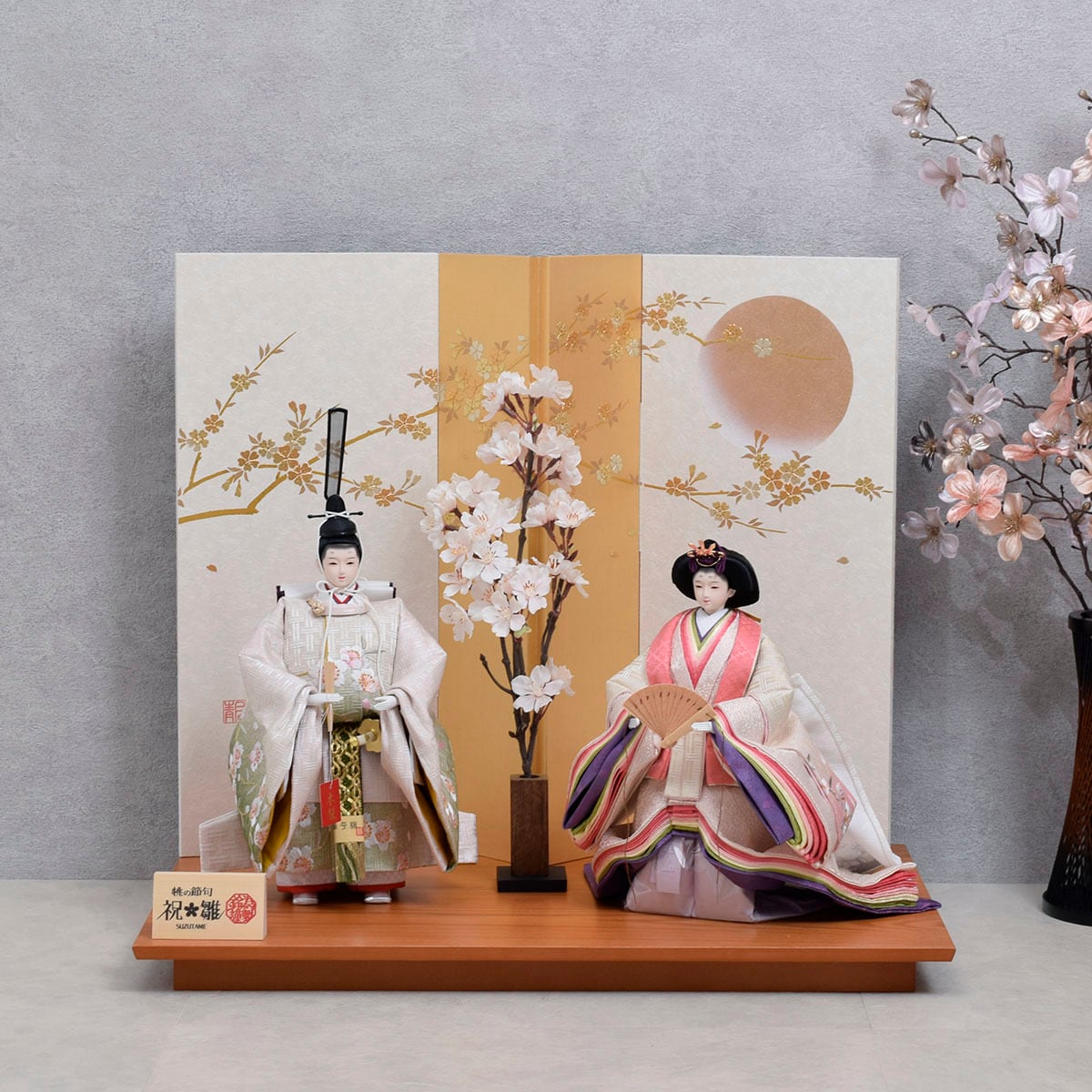 雛人形 親王飾り 詩桜 Shiou 立雛 モダン おしゃれ 今どき スタイリッシュ かわいい Suzutame Onlineshop Vogue