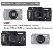 JJC レンズキャップ レンズバリア オリンパス Olympus TG-7 TG-6 TG-5 TG-4 TG-3 TG-2 TG-1 に対応 LB-T01 互換
