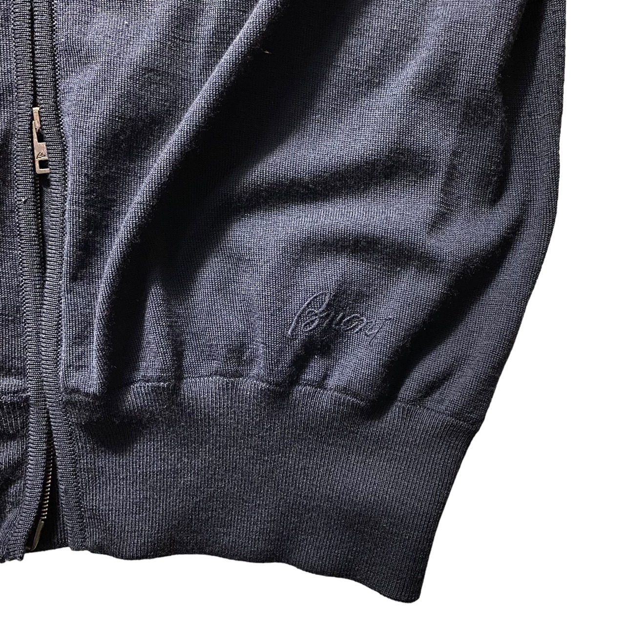 BRIONI logo embroidery drivers knit