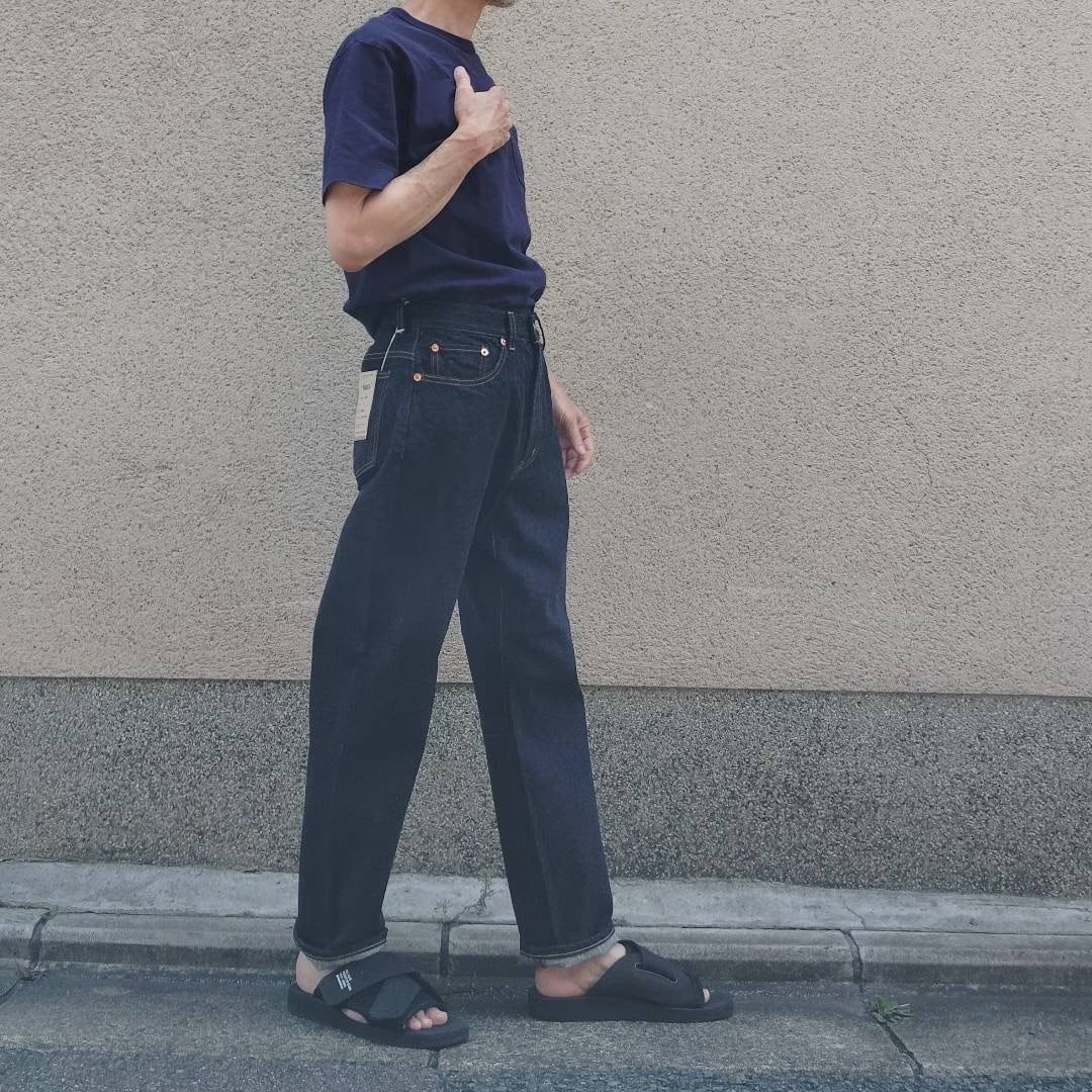 YAECA デニム ワイドテーパード-10-13W 34 Yaeca Men | デニムワイドテーパードパンツ Indigo