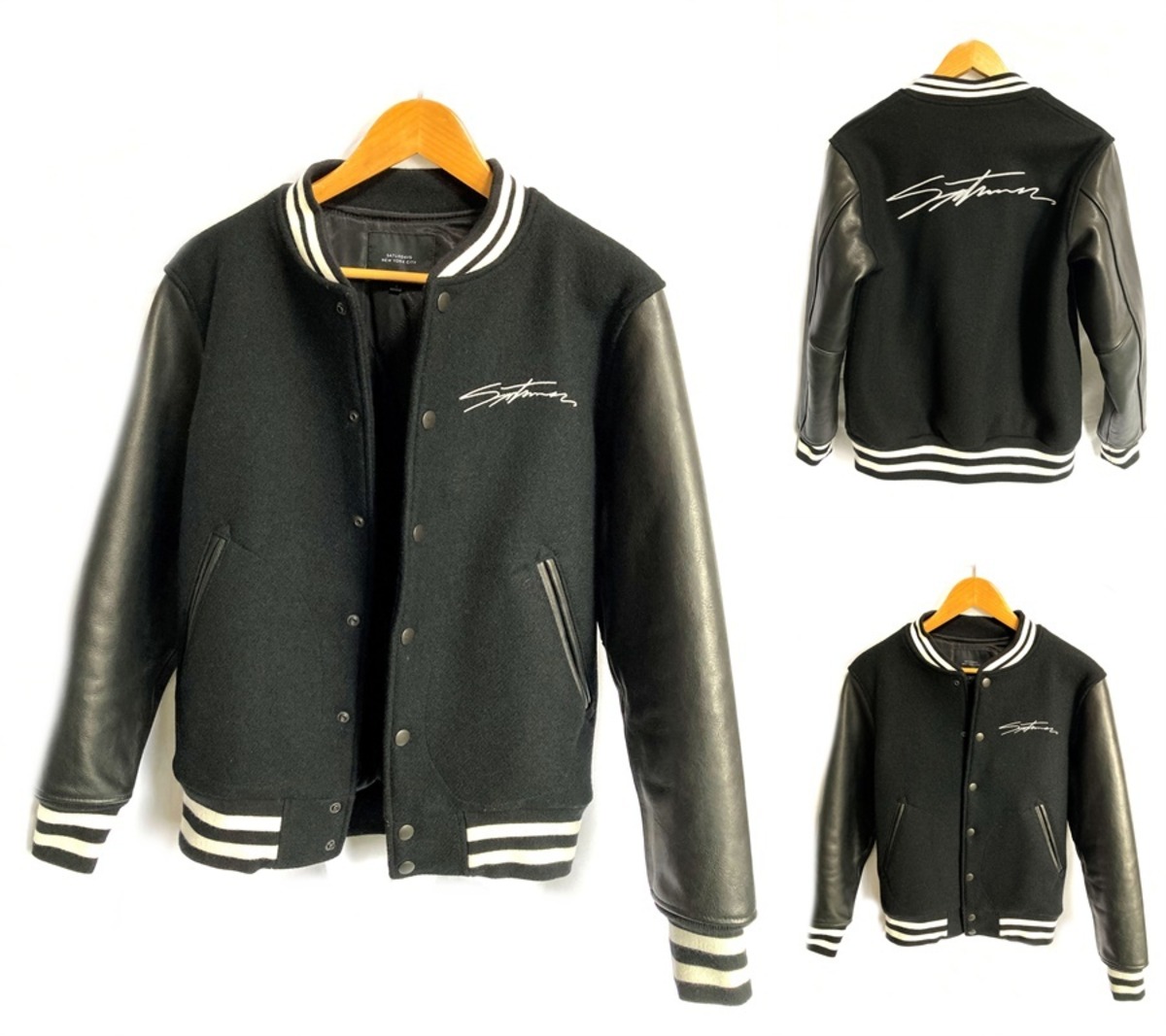 美品 名作 完売 サタデーズ サーフ NYC SATURDAYS レザー メルトン 