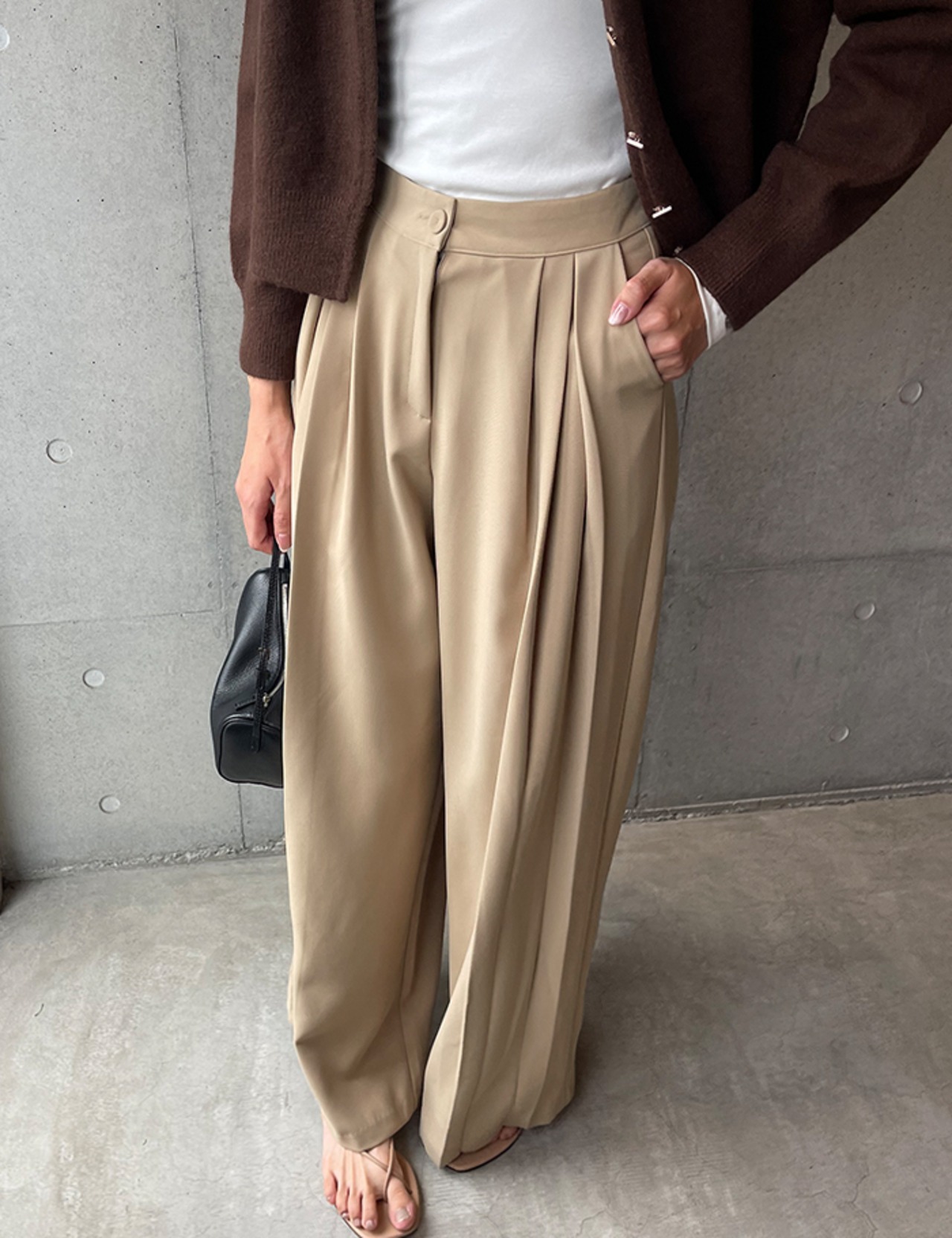 【25aw】Premium Pin-tuck Slacks_4colors