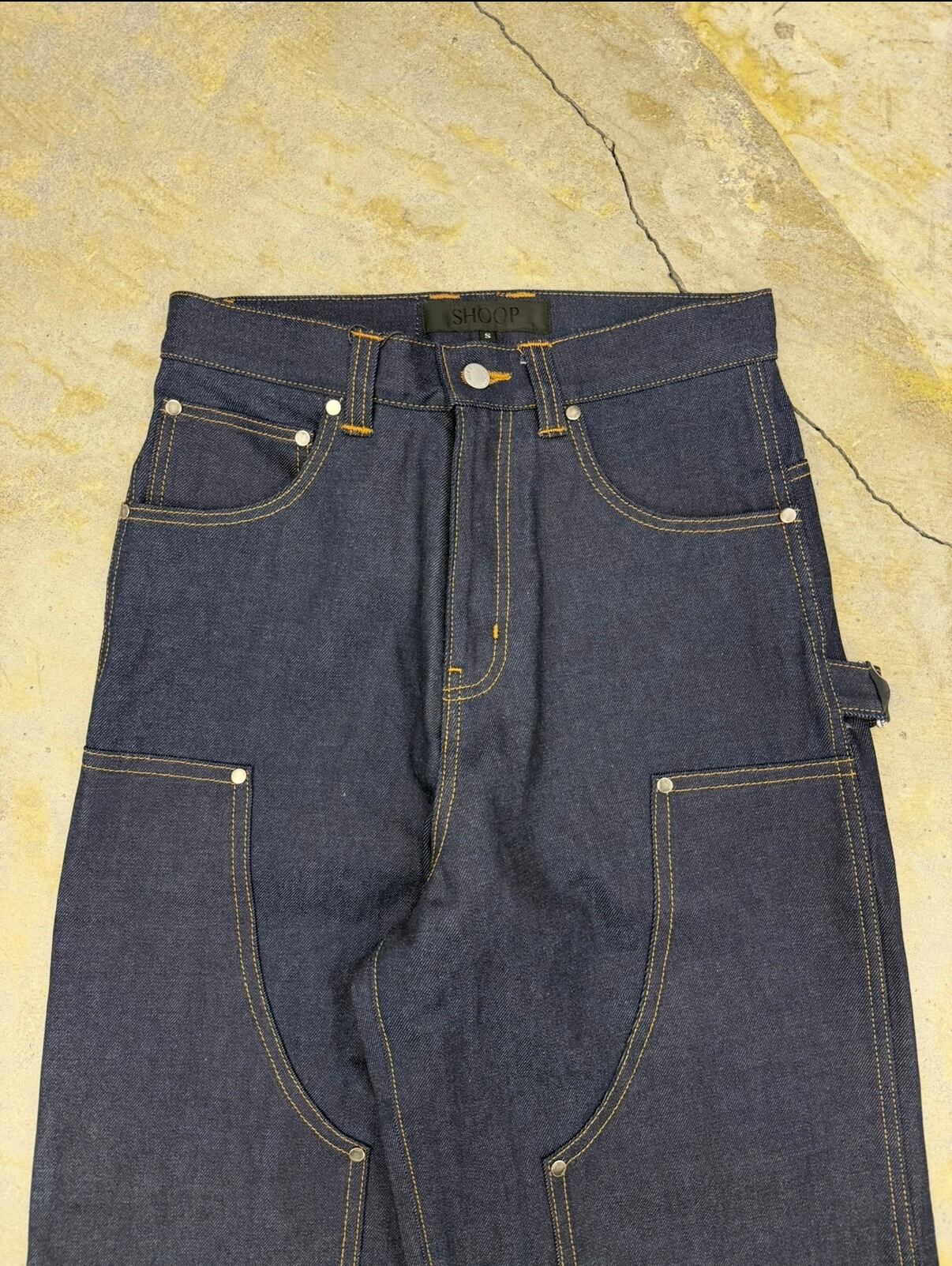 SHOOP | DOUBLE LEG LOOSE FIT JEANS | INDIGO | HOWDAY