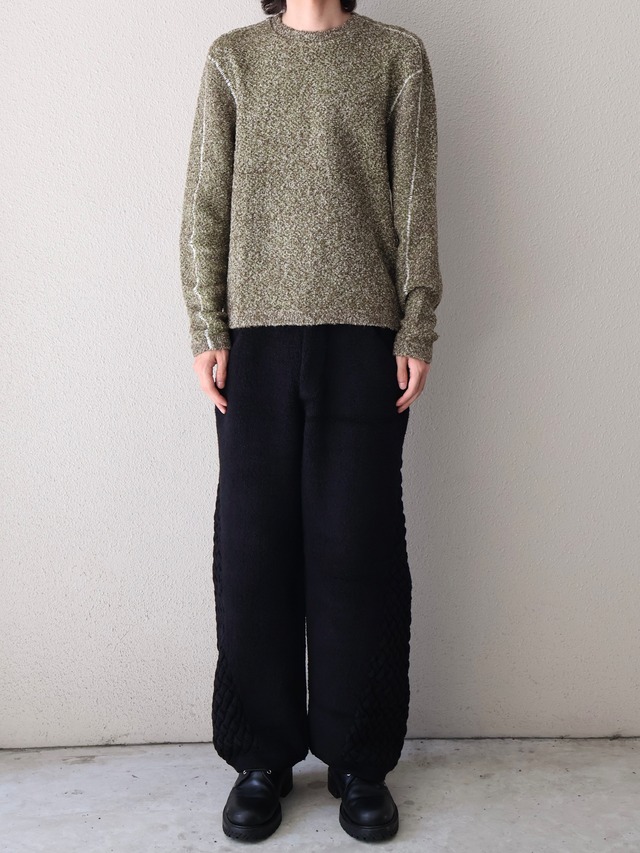 【ISA BOULDER】WOVENSIDE TROUSERS/black