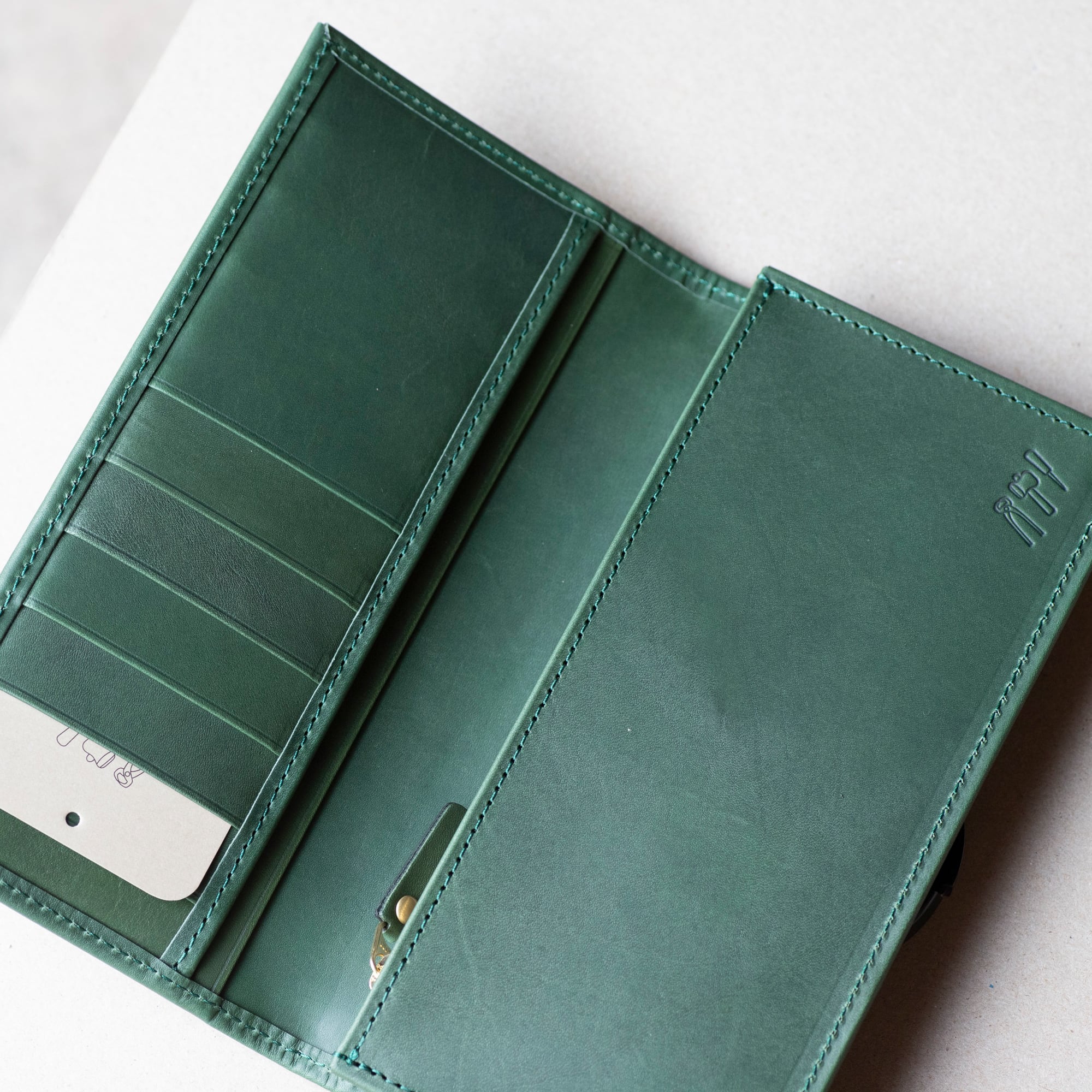 スリムロングウォレット (アラバスタレザー) 【aw-12hn】 | artigiano