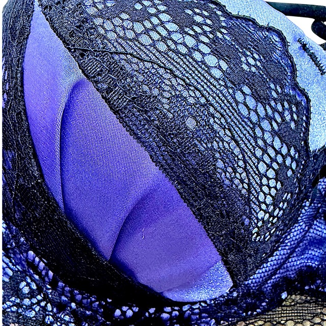 k-BC【76620パープル】ミッドナイトパープルレースブラ