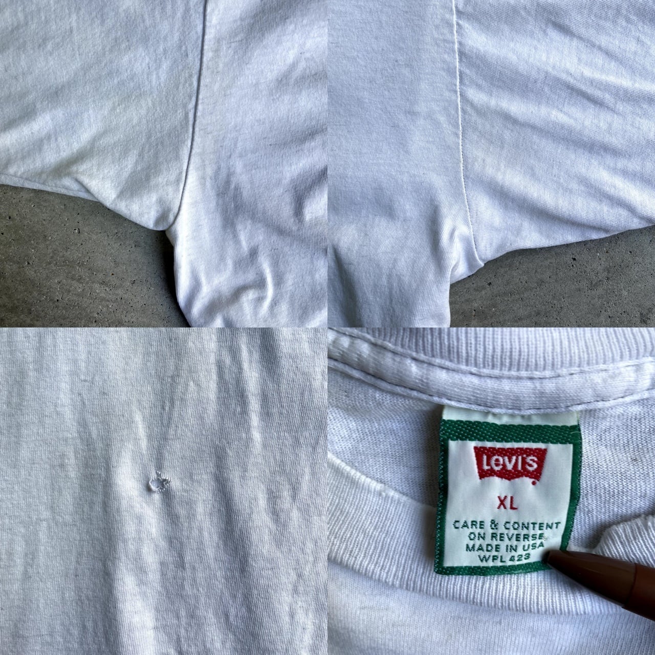 雰囲気系 90年代 Levi's リーバイス フロントロゴプリント Tシャツ