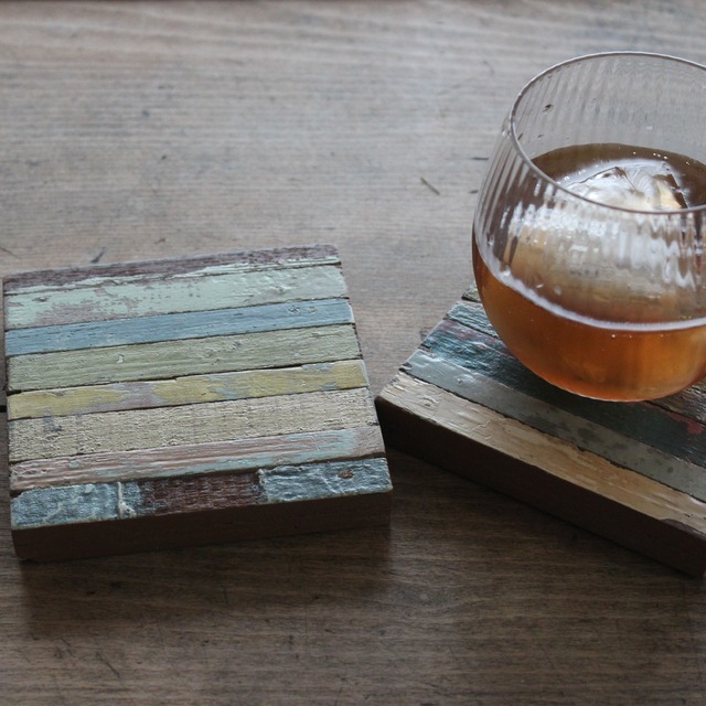 ＊recycling wood coaster