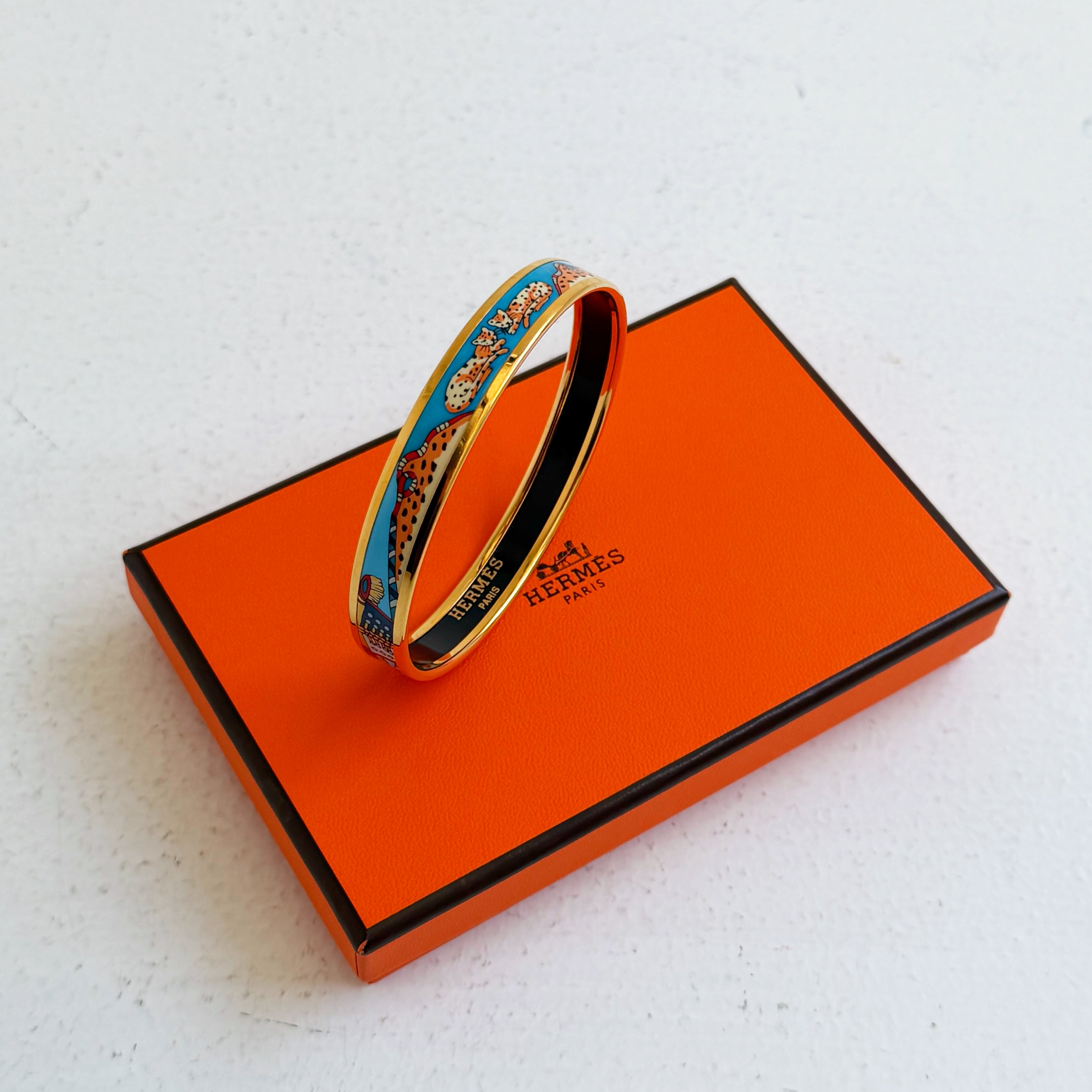 HERMES Émail Bangle ロゴ入り マルチカラー HERMES Émail Bangle ロゴ入り マルチカラー | ヤマダウェブコム
